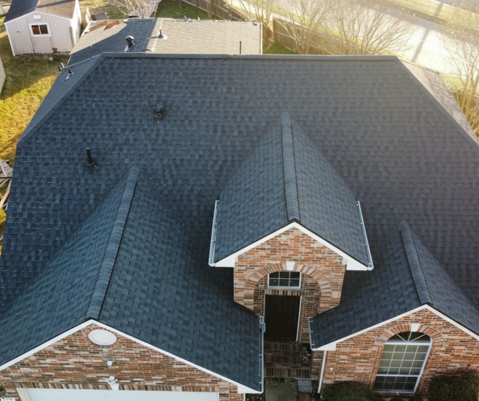 Completed CertainTeed architectural roof replacement with proper ventilation and drip edge